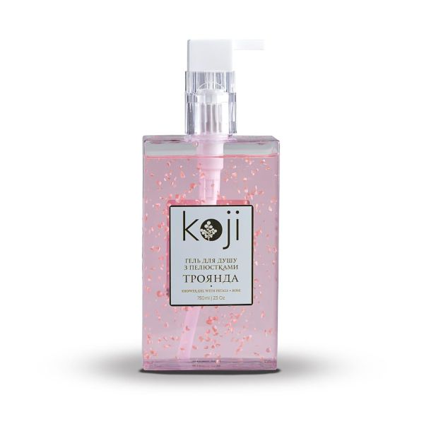 Гель для душа KOJI роза с лепестками 750 мл