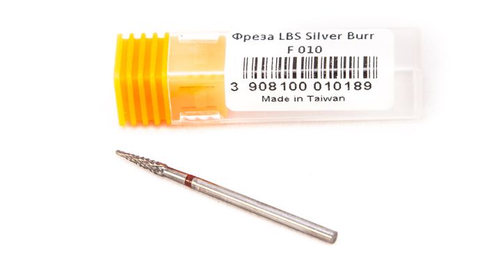 Фреза твердосплавна Silver Burr Bit F010 (червона насічка)