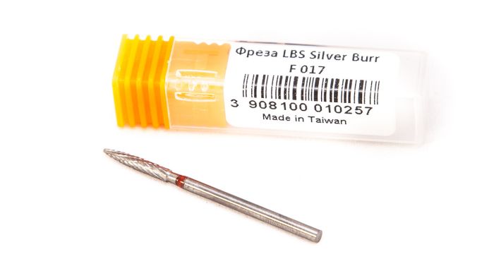 Фреза твердосплавна Silver Burr Bit F017 (червона насічка)
