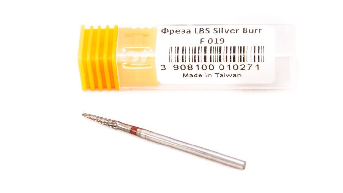 Фреза твердосплавна Silver Burr Bit F019 (червона насічка)