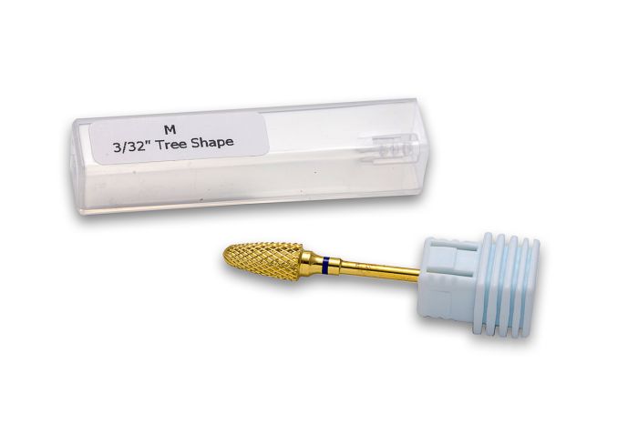 Фреза твердосплавная  золотая M Tree Shape (синяя насечка)