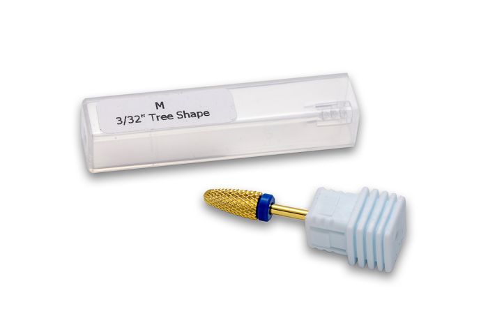 Фреза твердосплавна золота M Tree Shape (синя насічка)