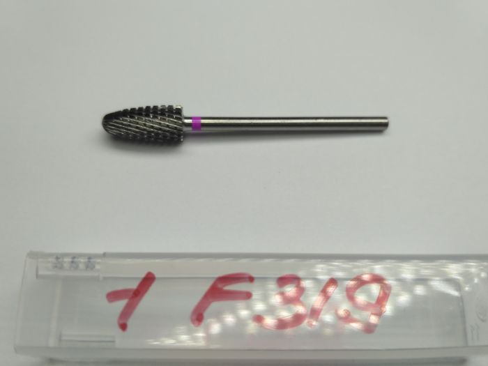 Фреза твердосплавна Carbide metallic combined notch F319 (рожева насічка)