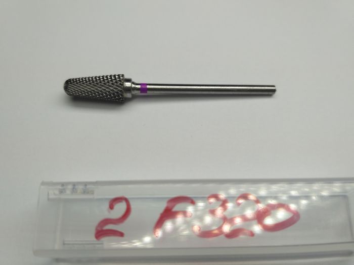 Фреза твердосплавна Carbide metallic combined notch F320 (рожева насічка)