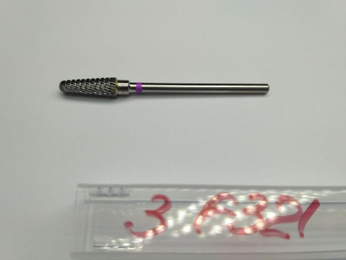 Фреза твердосплавна Carbide metallic combined notch F321 (рожева насічка)