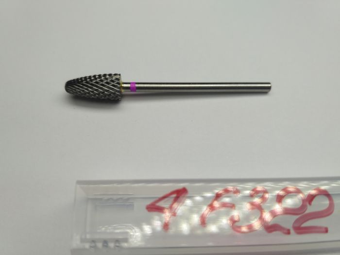 Фреза твердосплавна Carbide metallic combined notch F322 (рожева насічка)