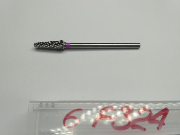 Фреза твердосплавна Carbide metallic combined notch F324 (рожева насічка)