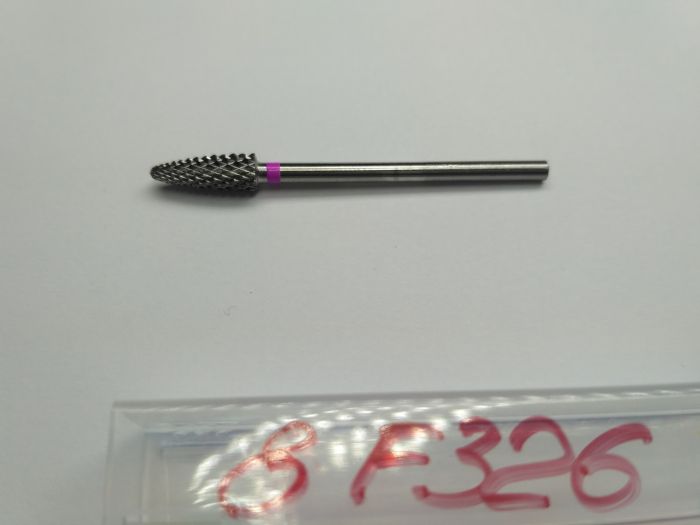 Фреза твердосплавная Carbide metallic combined notch F326 (розовая насечка)