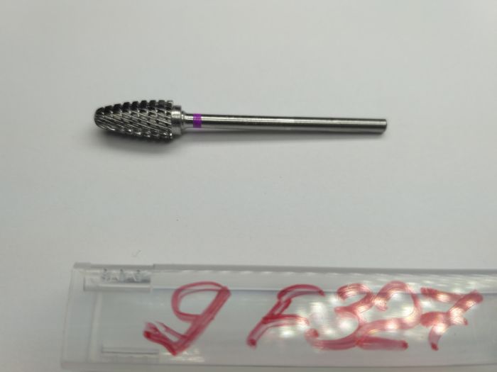 Фреза твердосплавна Carbide metallic combined notch F327 (рожева насічка)