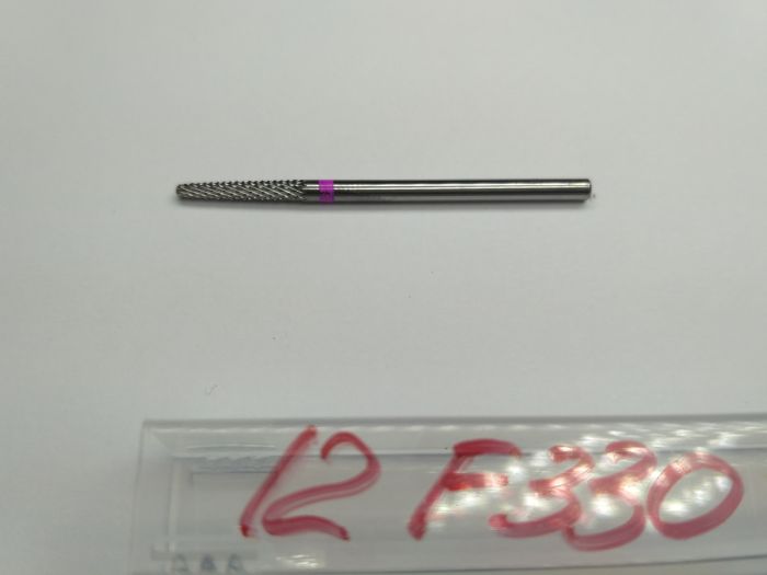 Фреза твердосплавна Carbide metallic combined notch F330 (рожева насічка)