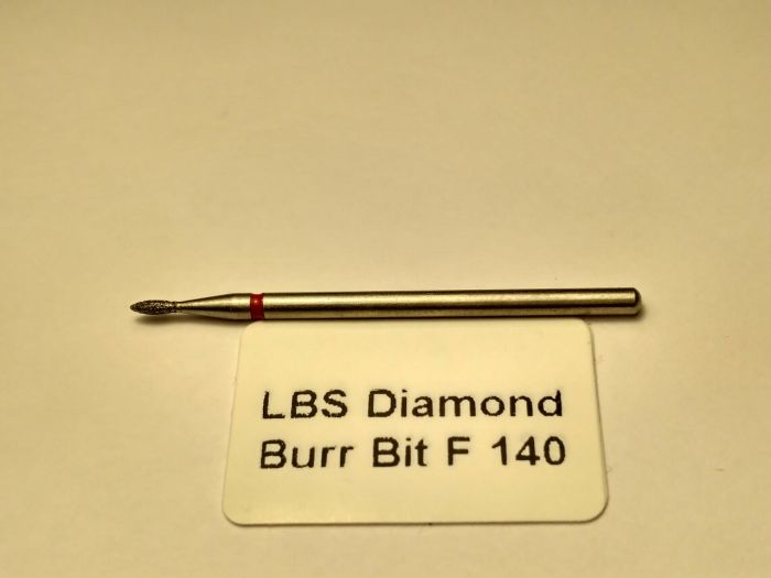 Фреза алмазна Полум'я,діаметр-1,4 мм,(червона насічка)