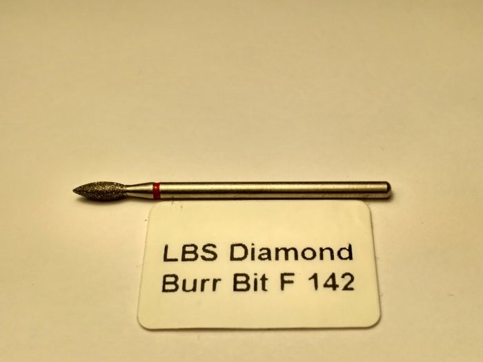 Фреза алмазная Пламя,диаметр-2,5 мм,(красная насечка)