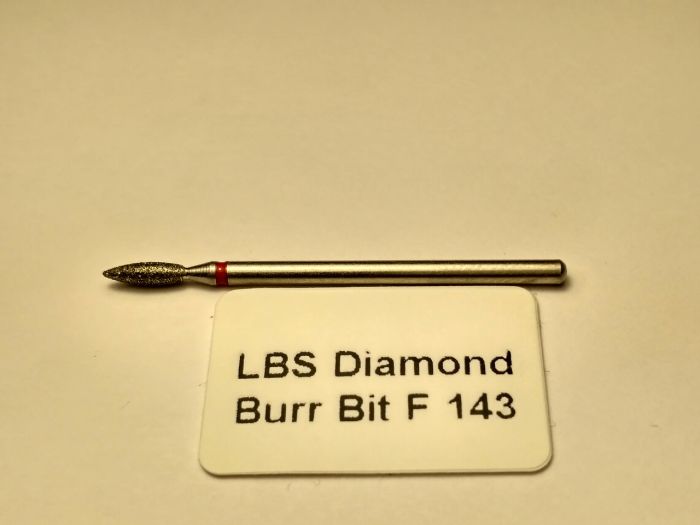 Фреза алмазна Полум'я,діаметр-2,3 мм,(червона насічка)