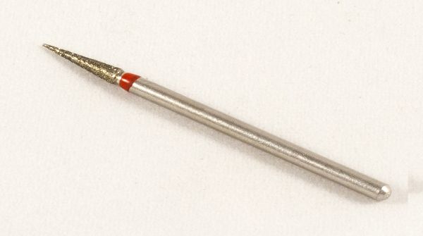 Фреза алмазна Конус, діаметр-2,3 мм, (червона насічка)