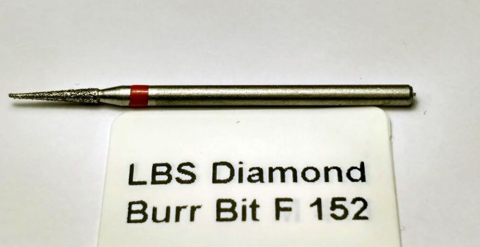 Фреза алмазная Конус,диаметр-1,9 мм,(красная насечка)