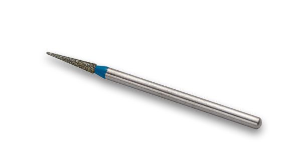 Фреза алмазна Конус, діаметр-2 мм, (синя насічка)