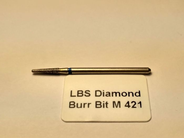 Фреза алмазная Конус,диаметр-2,2 мм,(синяя насечка)