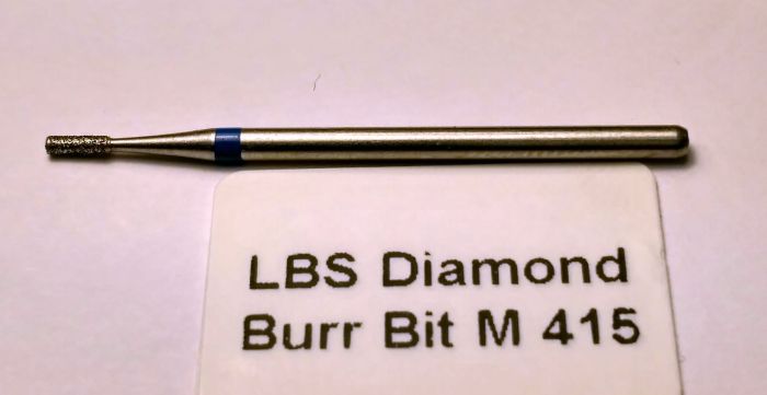 Фреза алмазна Циліндр, діаметр-1,4 мм, (синя насічка)