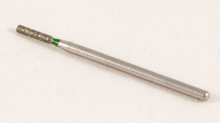 Фреза алмазна Циліндр, діаметр-1,9 мм, (зелена насічка)