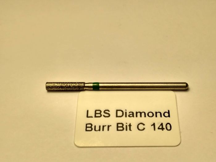 Фреза алмазна Циліндр, діаметр-2,7 мм, (зелена насічка)