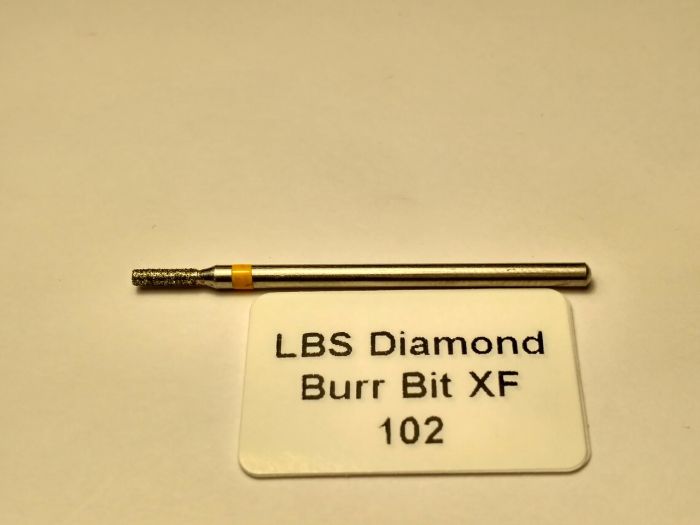 Фреза алмазна Циліндр, діаметр-1,8 мм, (жовта насічка)