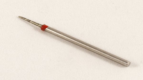 Фреза алмазна Голка, діаметр-1,3 мм, (червона насічка)