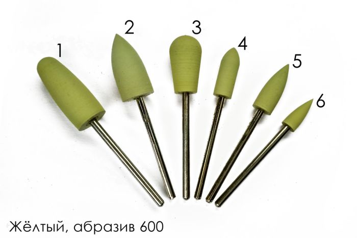 Силіконова фреза N 1 Жовта Yellow