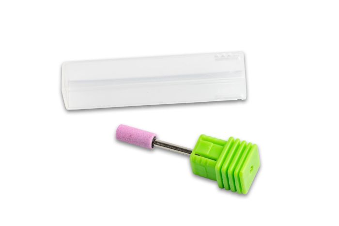 Корундова фреза Corundum Barrel циліндр, діаметр 5 мм (рожева)