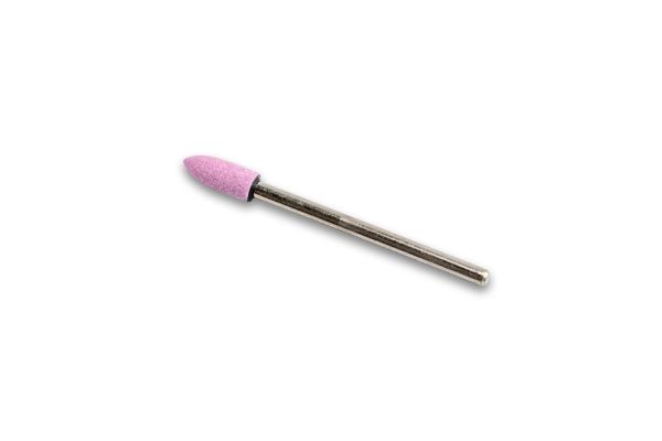Корундова фреза Flame M велика куля, діаметр 4 мм (рожева)
