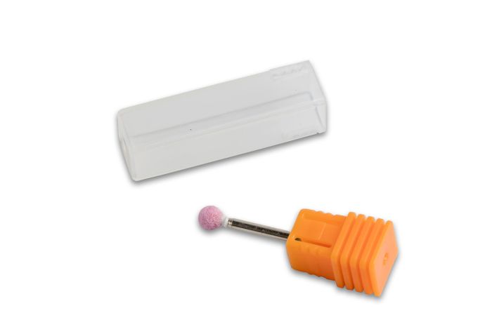 Корундова фреза Grey Ball кулька, діаметр 4,5 мм (рожева)