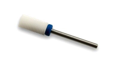 Фреза керамічна Large Barrel M 021 циліндр з пластиковим кільцем (синя насічка)