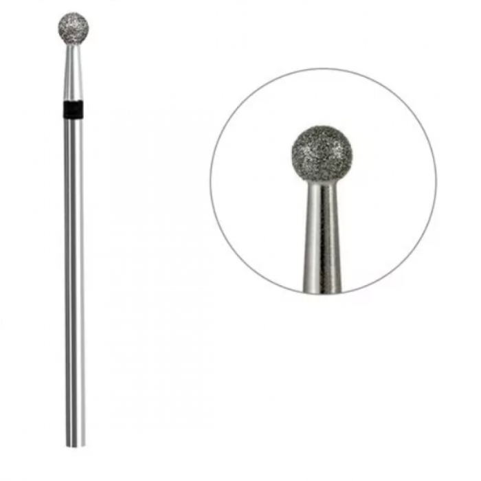 Фреза алмазна Кулька, діаметр-1,9 мм, (чорна насічка)