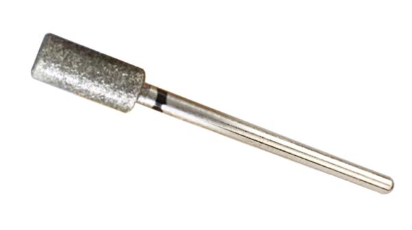 Фреза алмазна Велика Циліндр ,діаметр-5,3 мм, Н - 11,6 мм,( чорна насічка)