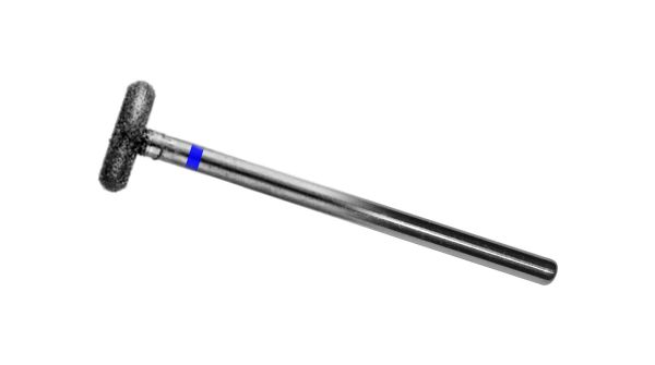 Фреза алмазна Крупна Крапля форма Диск, діаметр - 7,2 мм, Н - 2,4 мм, (синя насічка)