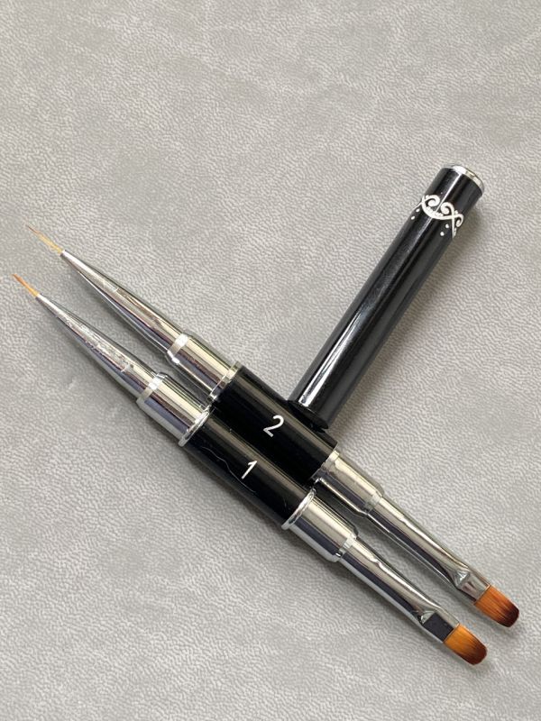 Двосторонній пензель LBS 1 для гелю та малювання тонких ліній