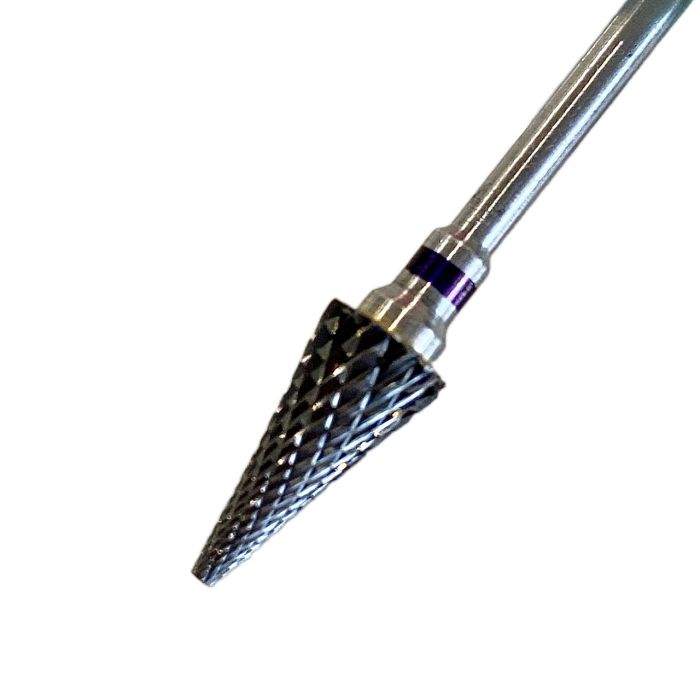 Фреза твердосплавная Конус  фиолетовая насечка