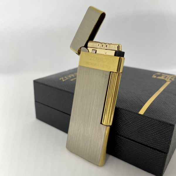 Елегантна Газова Запальничка ZORRO "ULTIMATE JUSTICE" (Двоколірний Метал)