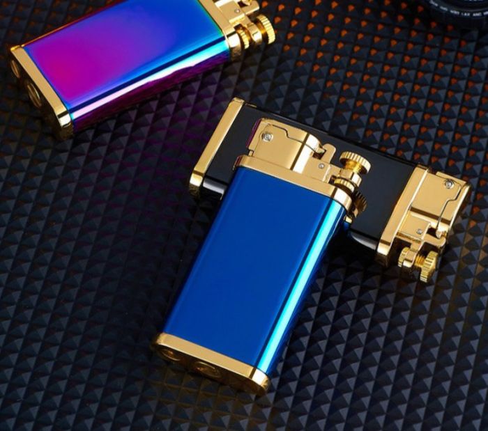 Елегантна Бензинова Запальничка  KOJI синього кольру