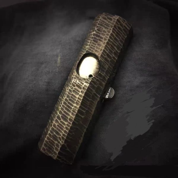 Ексклюзивна Бензинова Запальничка KOJI  Hammered Brass
