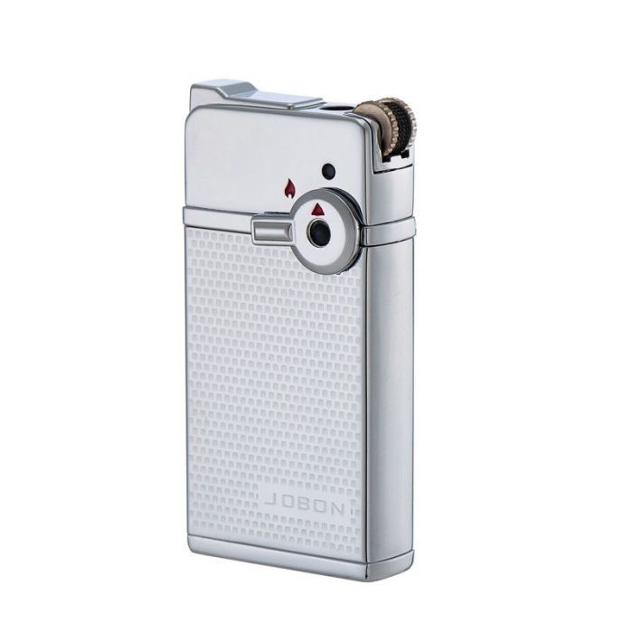 Газова   Запальничка JOBON - Подвійне Запалювання (Кремній + П'єзо) серебриста