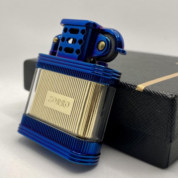 Бензинова запальничка Zorro "Transparent Blue Gold"