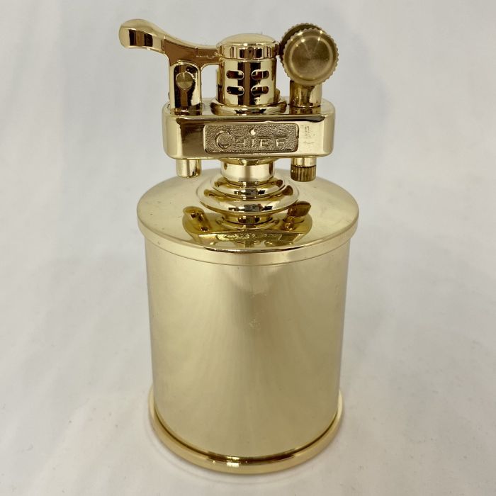 Настільна запальничка Chief у ретро-стилі золотиста