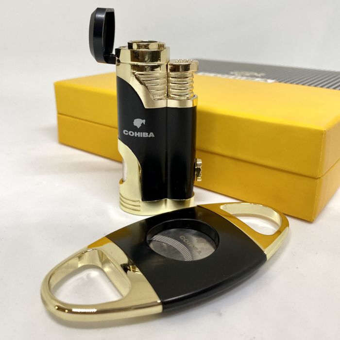 Турбо-запальничка Cohiba та гільйотина у наборі