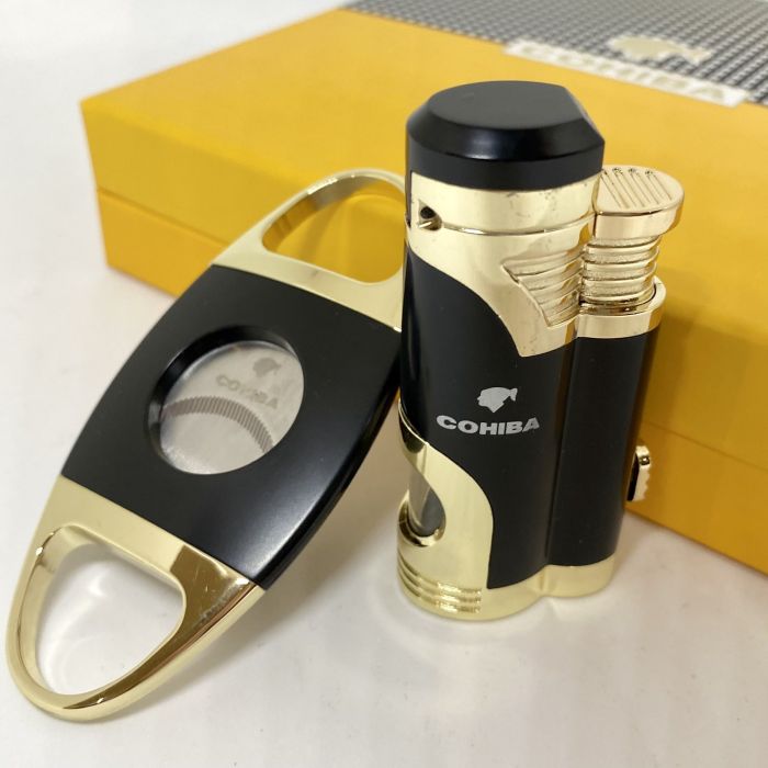 Турбо-запальничка Cohiba та гільйотина у наборі