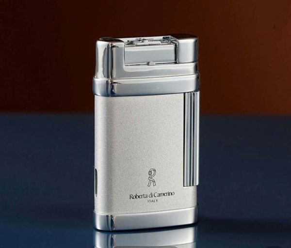 Елегантна газова запальничка Roberta di Camerino (Italy) — Silver & Chrome