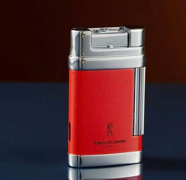 Елегантна газова запальничка Roberta di Camerino (Italy) — Red & Chrome