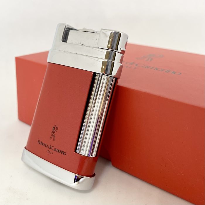Елегантна газова запальничка Roberta di Camerino (Italy) — Red & Chrome