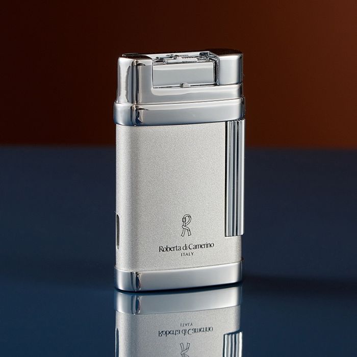 Елегантна газова запальничка Roberta di Camerino (Italy) — Silver & Chrome