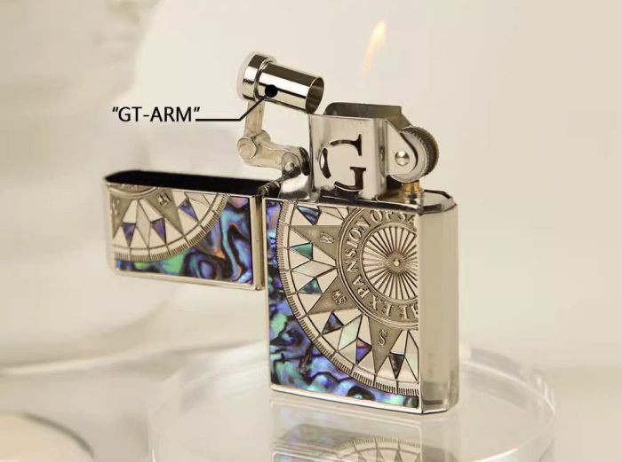 Бензинова запальничка Prince: Серія "Морська Експансія" (Abalone Shell Edition)