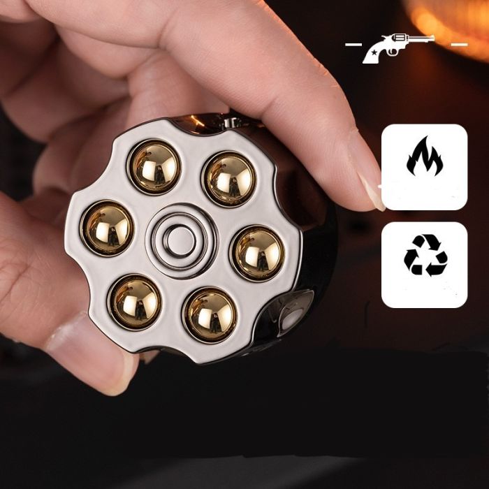 Газова запальничка Koji "Барабан Револьвера" колір Графіт